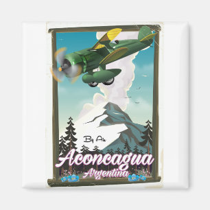Aconcagua Argentina travel poster Magnet
