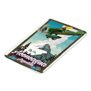Aconcagua Argentina travel poster Magnet