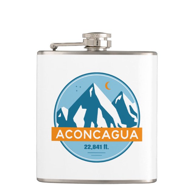 Aconcagua Stars Moon Hip Flask (Front)
