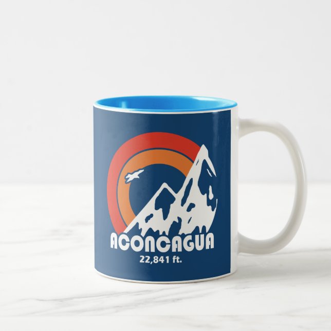Aconcagua Sun Eagle Two-Tone Coffee Mug (Right)
