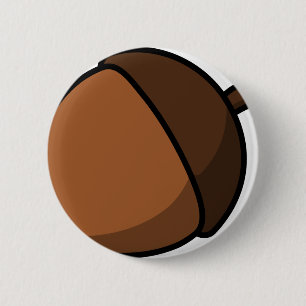 Acorn 6 Cm Round Badge