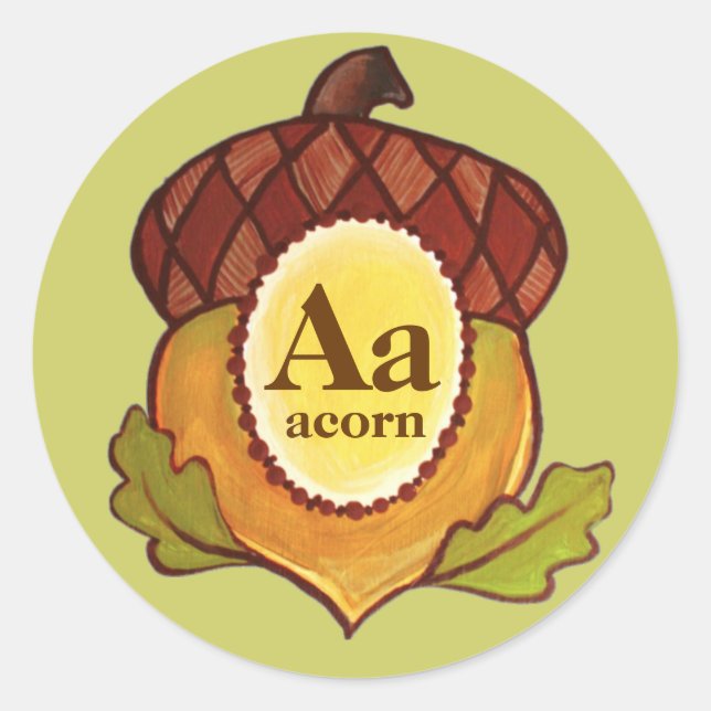 Acorn A Mighty Oak in Progress Sticker (Front)