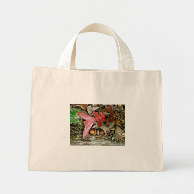 Acorn and Oak Leaf Tote Bag (Front)