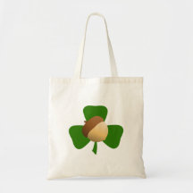 Acorn and Shamrock Tote Bag