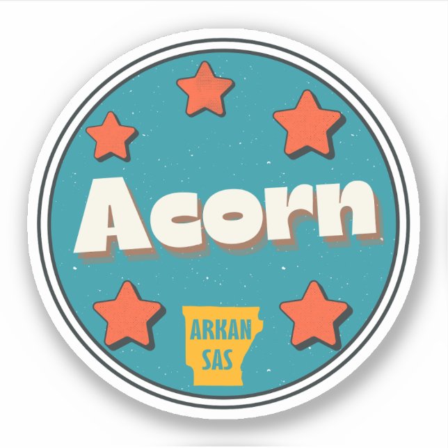 Acorn, Arkansas  Sticker (Front)
