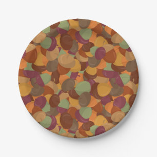Acorn Camo Paper Plate