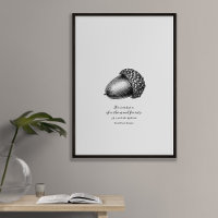 Acorn Customisable Quote Poster