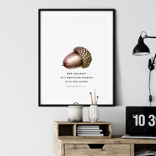Acorn Customisable Quote Poster