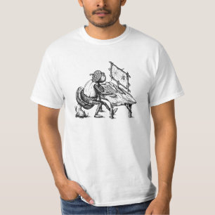 Acorn elf playing on computer T-Shirt