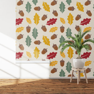 Acorn & Fall Leaves  Wallpaper