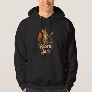 Acorn Jam Music Squirrel Playing Banjo Bluegrass I Hoodie