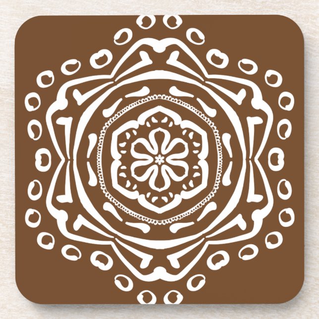 Acorn Mandala Coaster (Front)