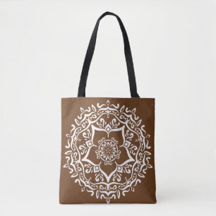 Acorn Mandala Tote Bag