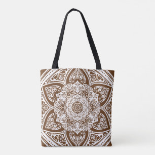 Acorn Mandala Tote Bag