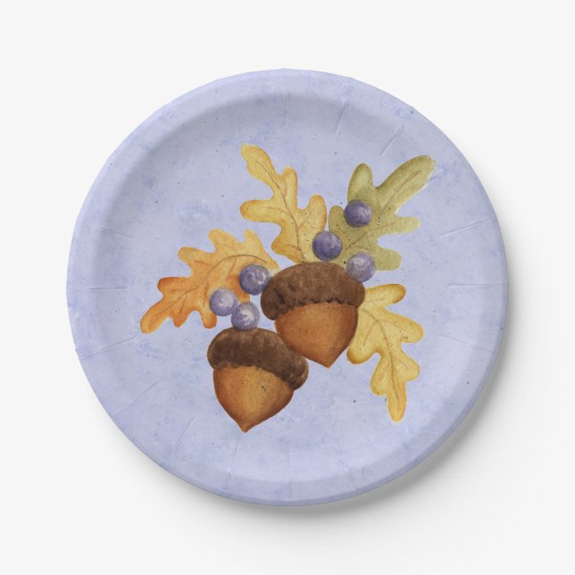 Acorn Paper Plate (Front)