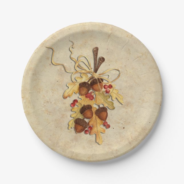 Acorn Paper Plate (Front)