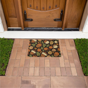 Acorn Pattern Harvest Day Doormat