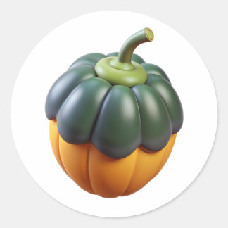 Acorn Squash Plastic 3D – Glossy Round Label