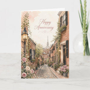 Acorn Street Anniversary Love Card