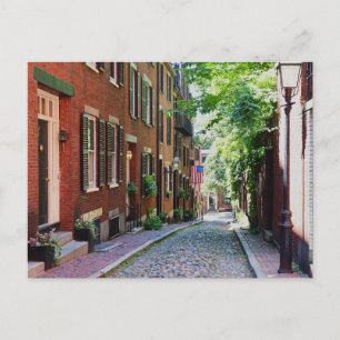 Acorn Street Boston Massachusetts Postcard