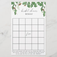 Acorn tree - Bridal shower bingo game