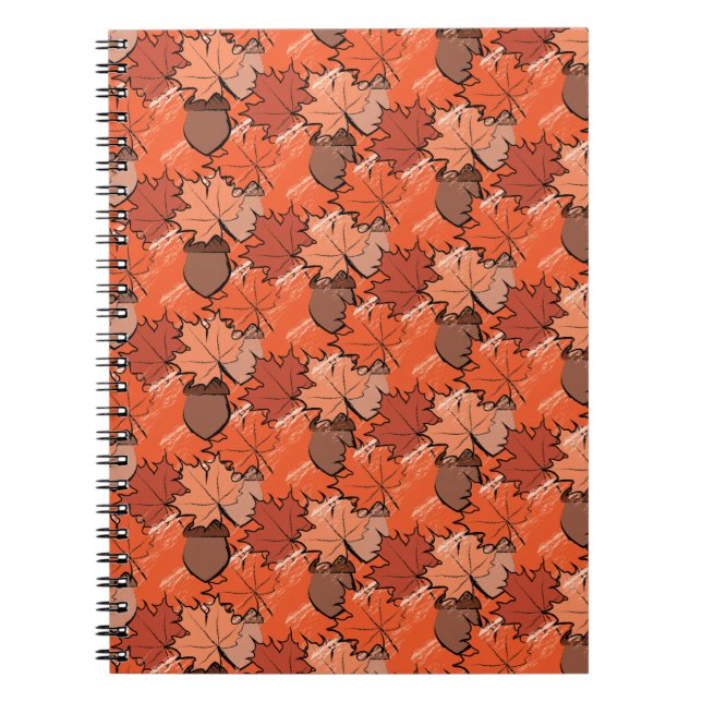 Acorns and leaves II Notebook (Front)
