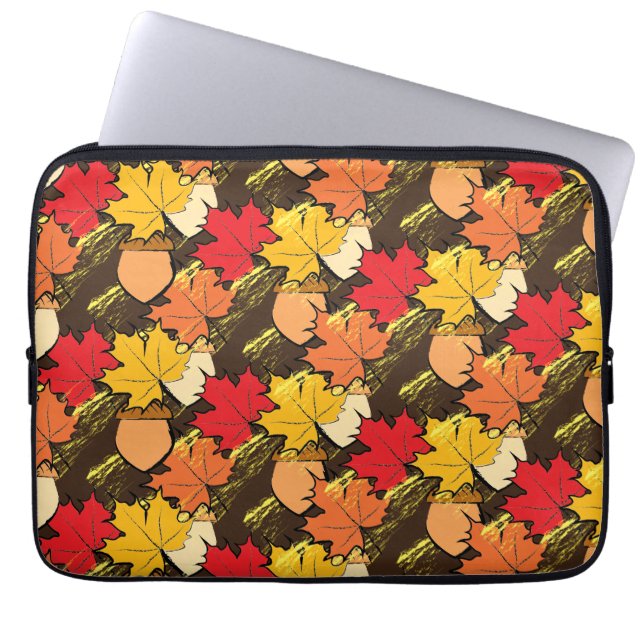 Acorns and leaves IV Laptop Sleeve (Front)