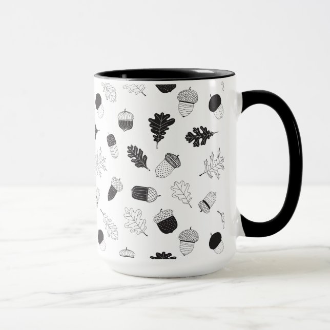 Acorns and leaves mug (Right)