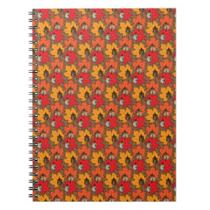 Acorns and leaves V Notebook