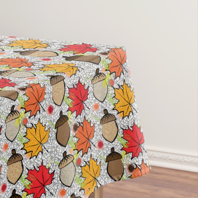 Acorns and leaves VII Tablecloth (In Situ)