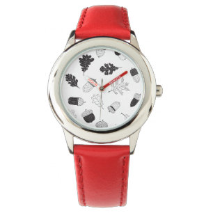 Acorns and leaves watch