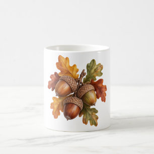 Acorns and Oak Leaves Coffee Mug