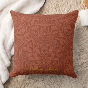 Acorns and oak leaves pattern - Morris William Cushion