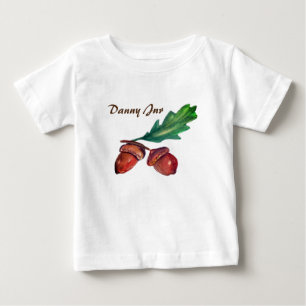Acorns, Fall  Baby Fine Jersey T-Shirt, T-Shirt