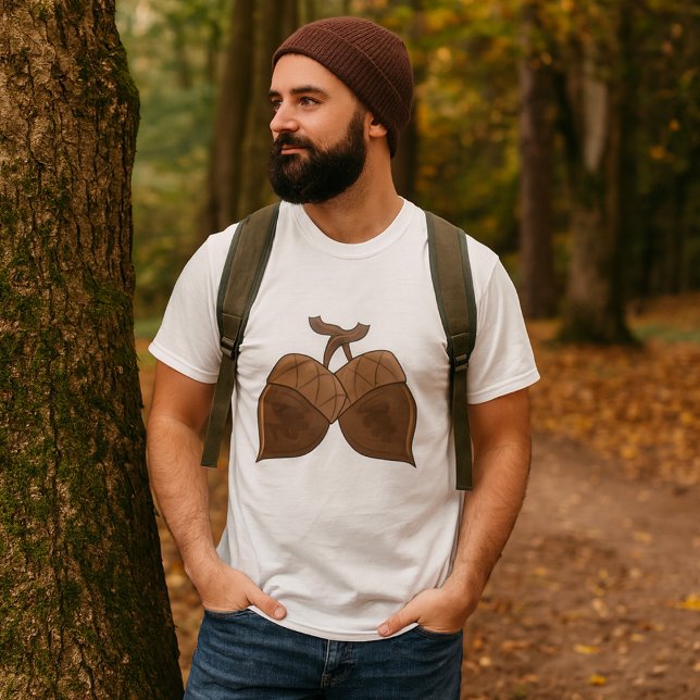 Acorns Rustic Autumn Forest Nature T-Shirt (Creator Uploaded)