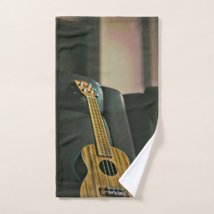 acoustic bass electric guitar gift hand towel