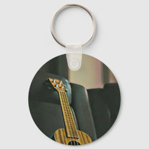 acoustic bass electric guitar gift key ring