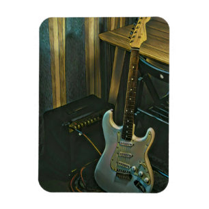 acoustic bass electric guitar gift magnet