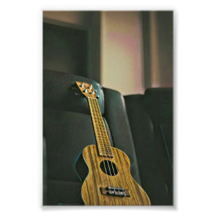 acoustic bass electric guitar gift photo print