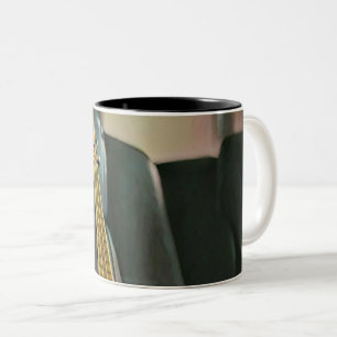 acoustic bass electric guitar gift Two-Tone coffee mug