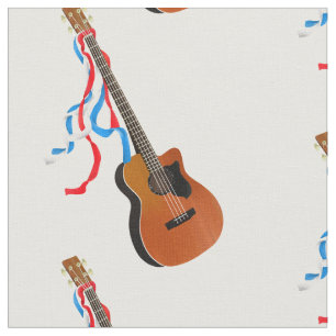 Acoustic Bass Guitar American Music Fabric
