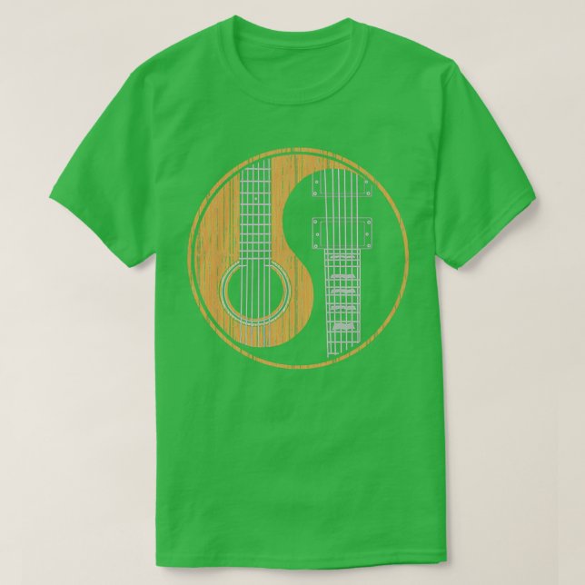 Acoustic Bass Guitar T-Shirt (Design Front)