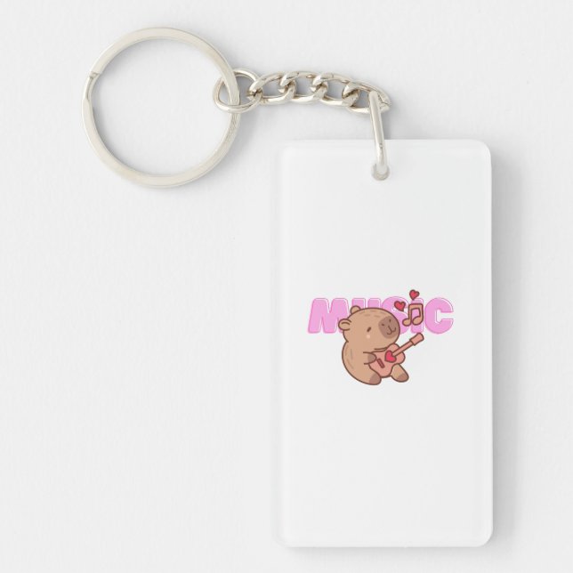 Acoustic Capy Charm Key Ring (Front)