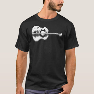 Acoustic Electric Bass Guitar Nature for Musician  T-Shirt