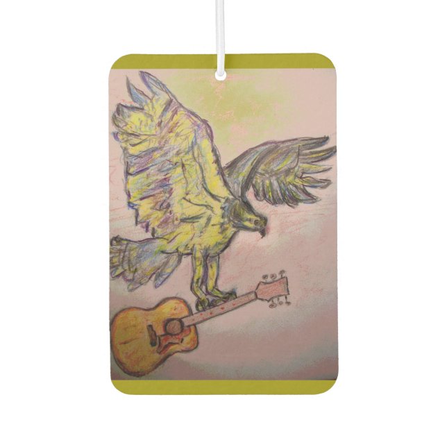 Acoustic Fish Hawk Car Air Freshener (Front)