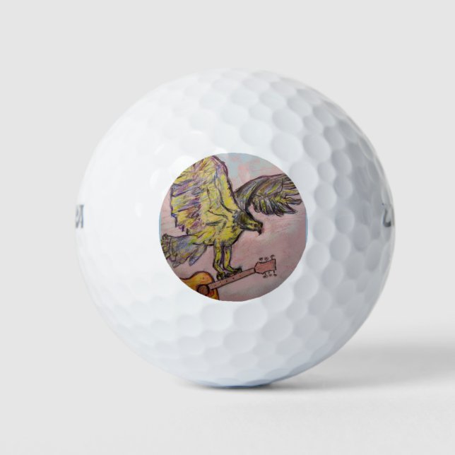 Acoustic Fish Hawk Golf Balls (Front)