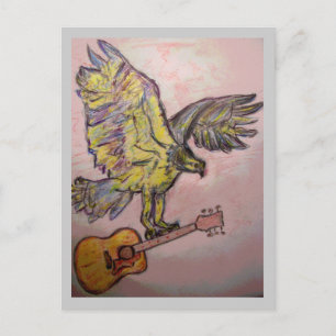 Acoustic Fish Hawk(rock & roll) Postcard
