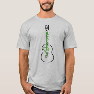 Acoustic Guitar Abstract Logo green T-Shirt