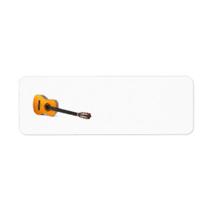 acoustic guitar Avery label Return Address Label