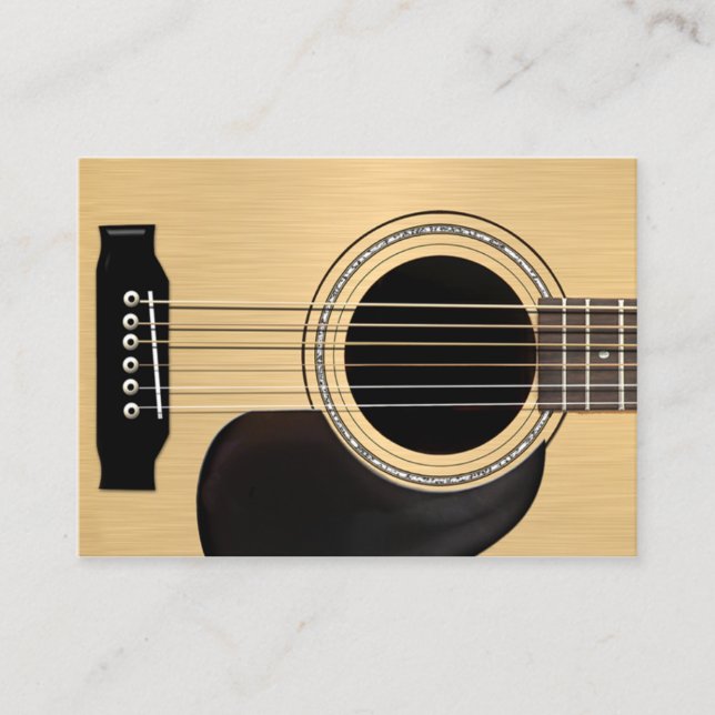 Acoustic Guitar Business Card (Front)